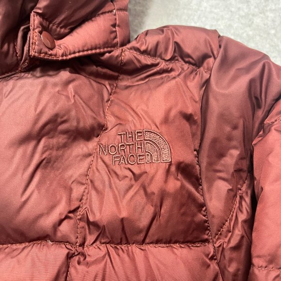 The North Face Jacket Womens Small Red Parka Puffer 550 Goose Down Hooded - Picture 11 of 15
